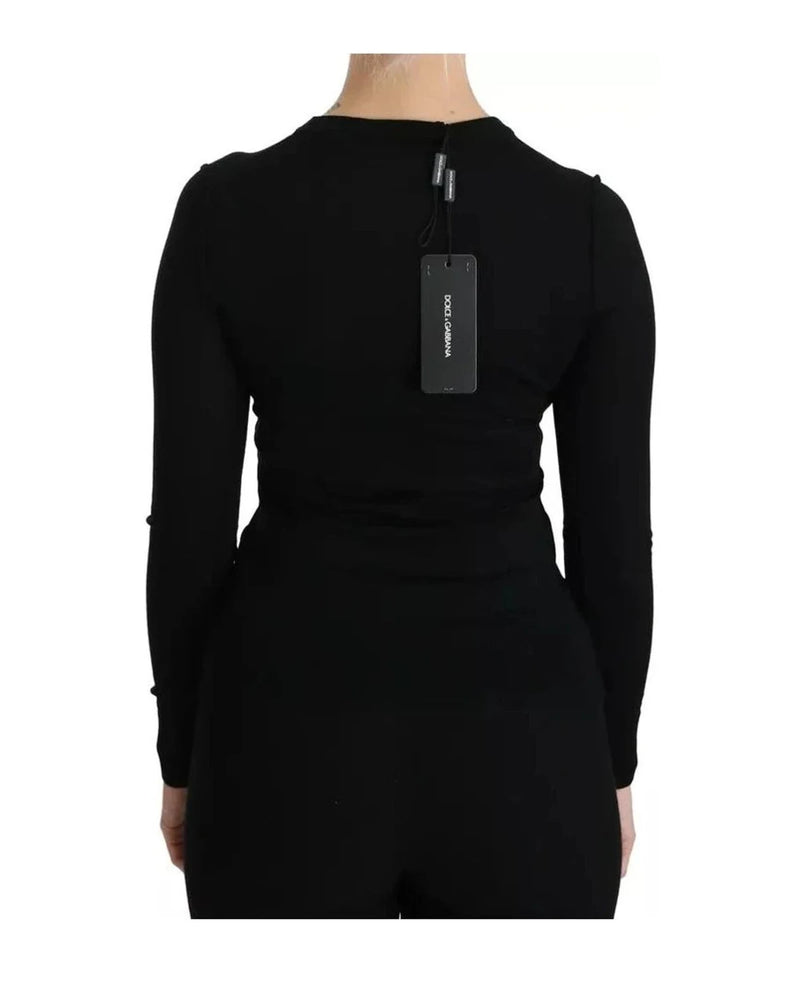 Dolce & Gabbana Blouse in black, Virgin Wool — view 5