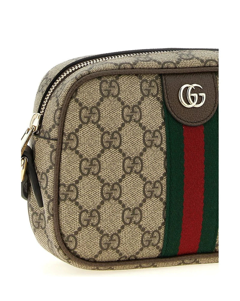 Gucci Cross Body Bag in brown, Polyurethane — view 3