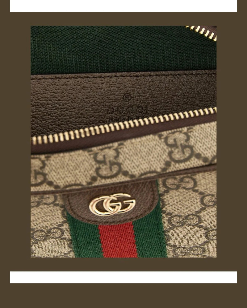 Gucci Cross Body Bag in brown, Polyurethane — view 4