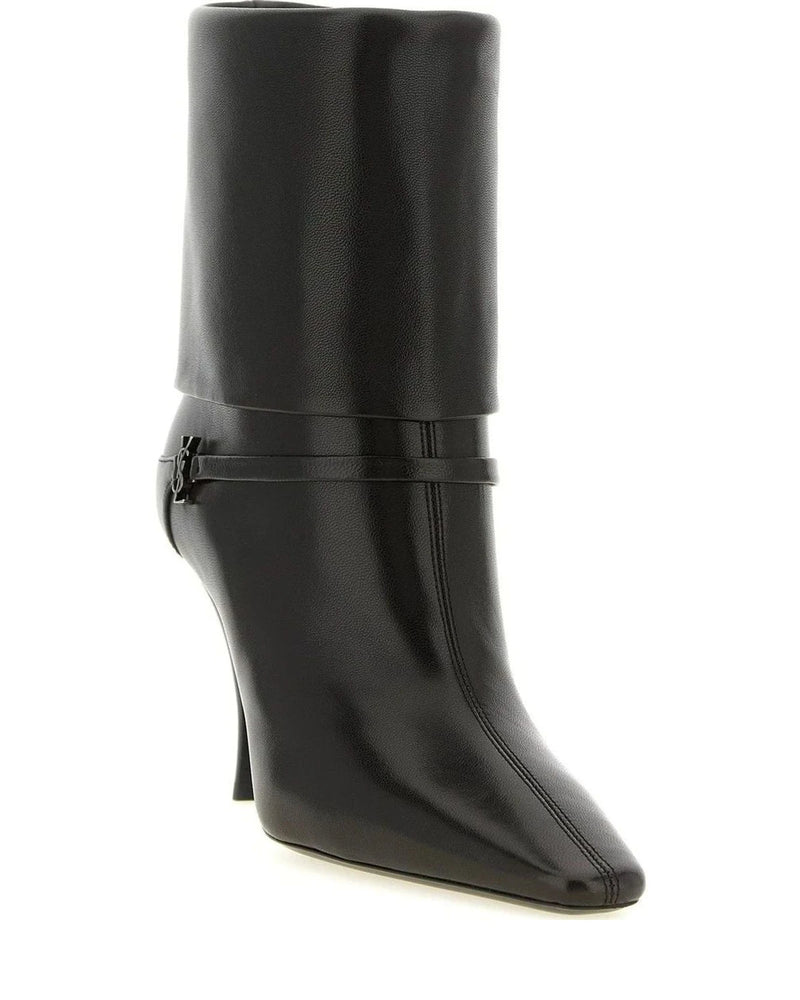 Saint Laurent Ankle Boots in brown, Lamb Leather — view 2