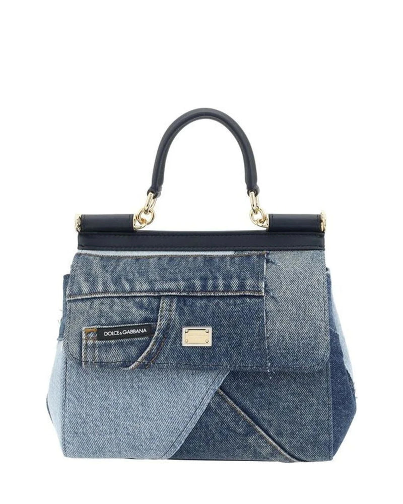 Dolce & Gabbana Satchel Bag in blue, Cotton