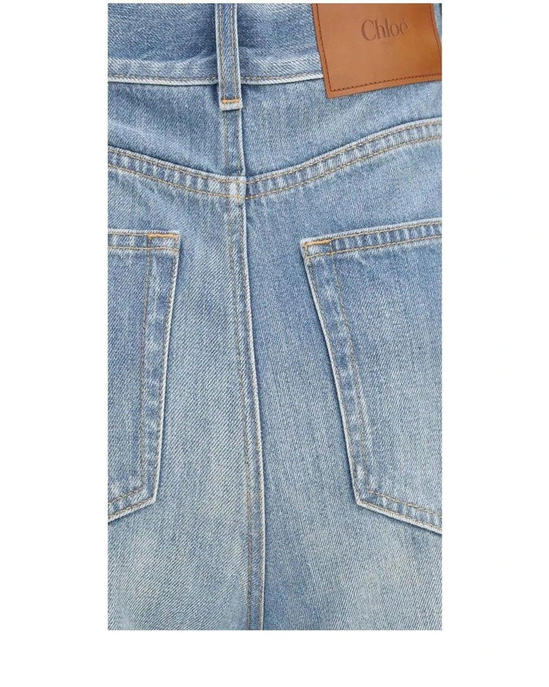 Chloé Jean in blue, Cotton — view 3