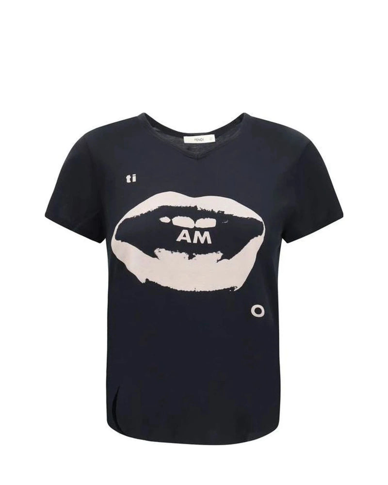 Fendi T-Shirt in black, Cotton