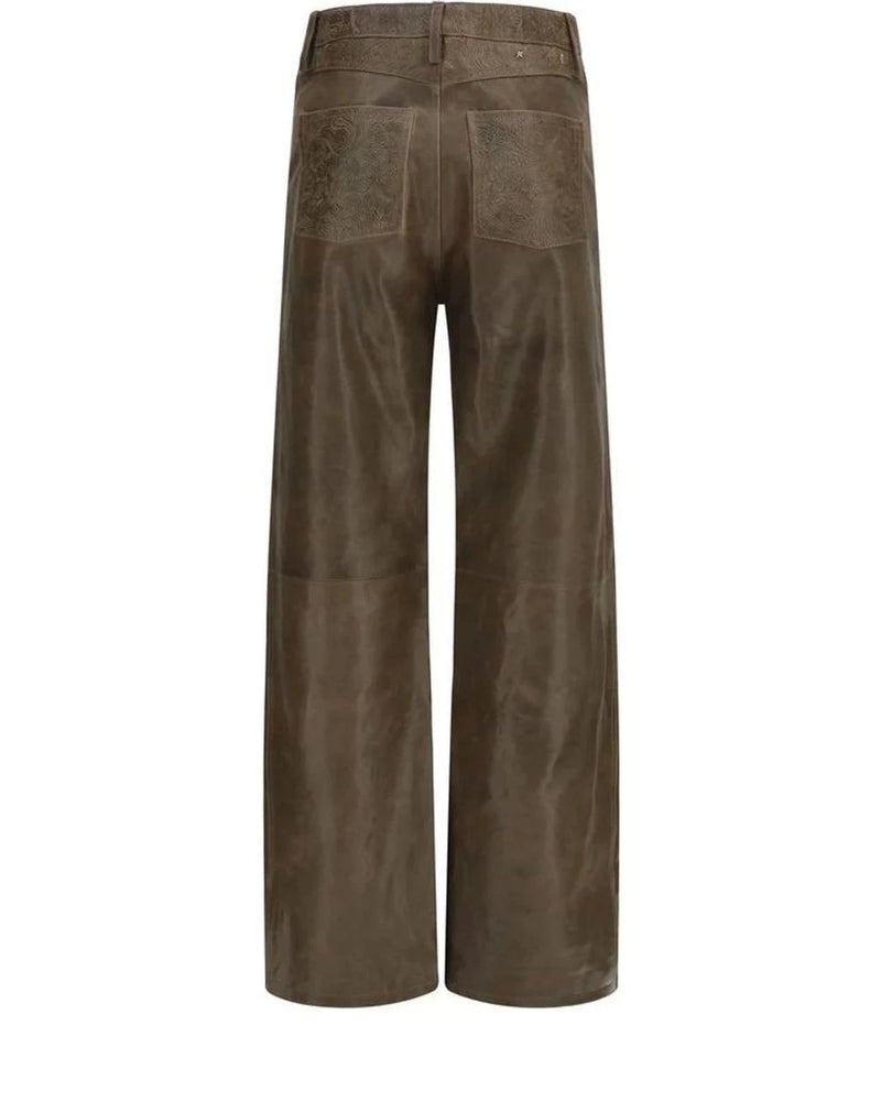 Golden Goose Trouser in brown, Calf Leather — view 2