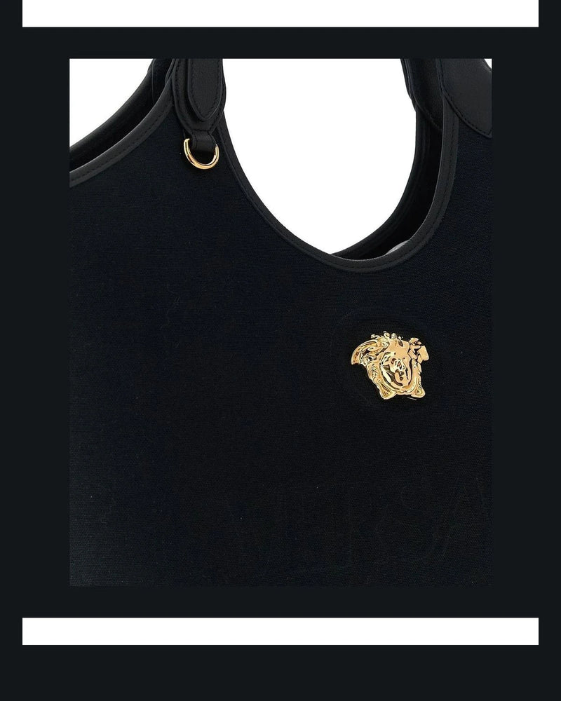 Versace Tote Bag in black, Cotton — view 3