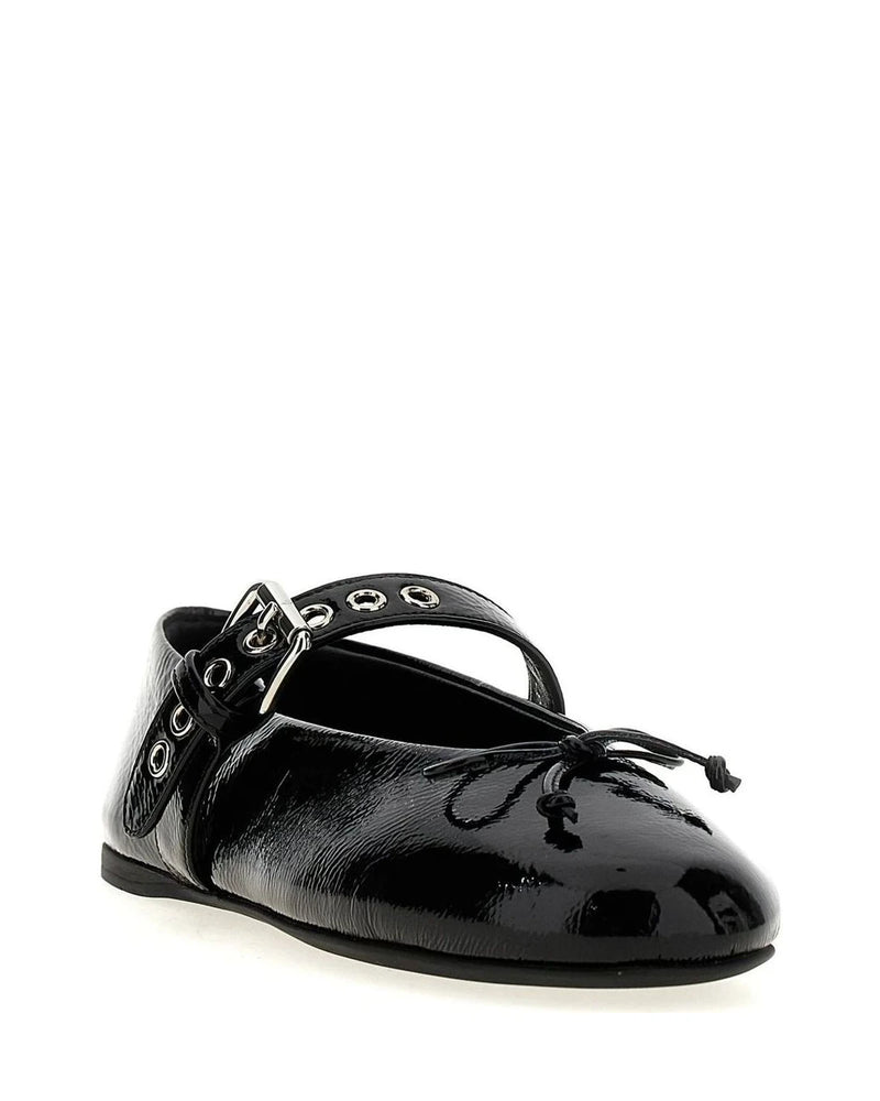 Miu Miu Ballet Flats in black, Calfskin Leather — view 2