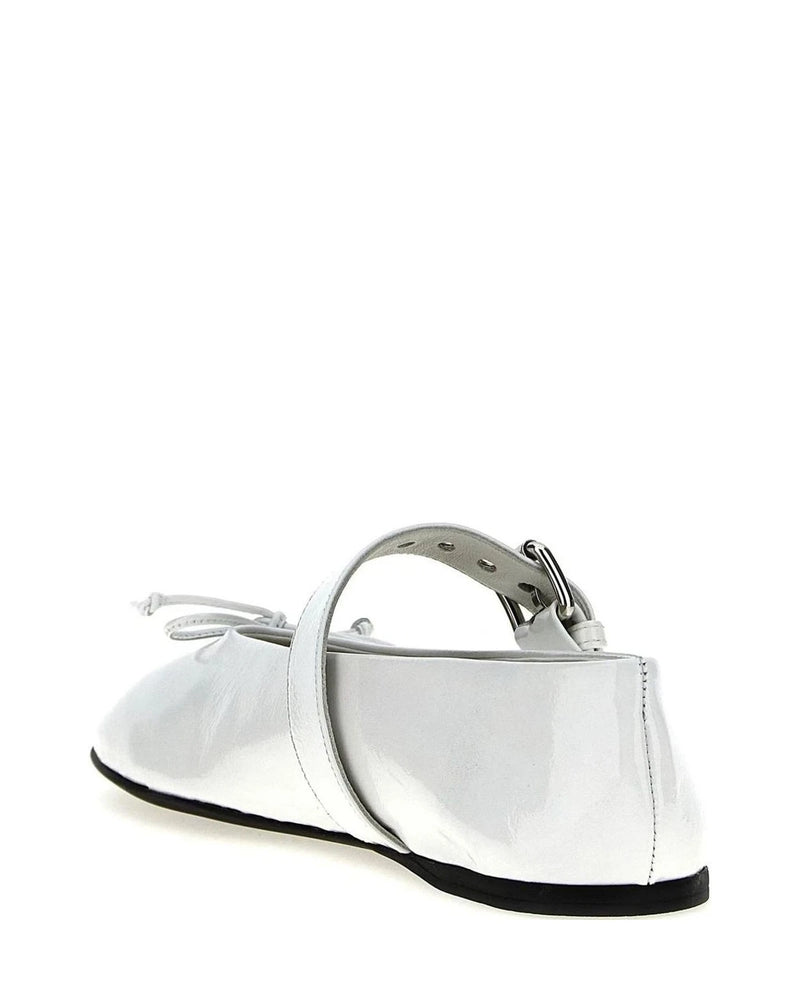 Miu Miu Ballet Flats in white, Calfskin Leather — view 3