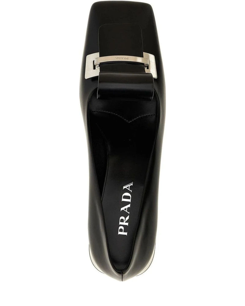 Prada Pumps in black, Calfskin Leather — view 4