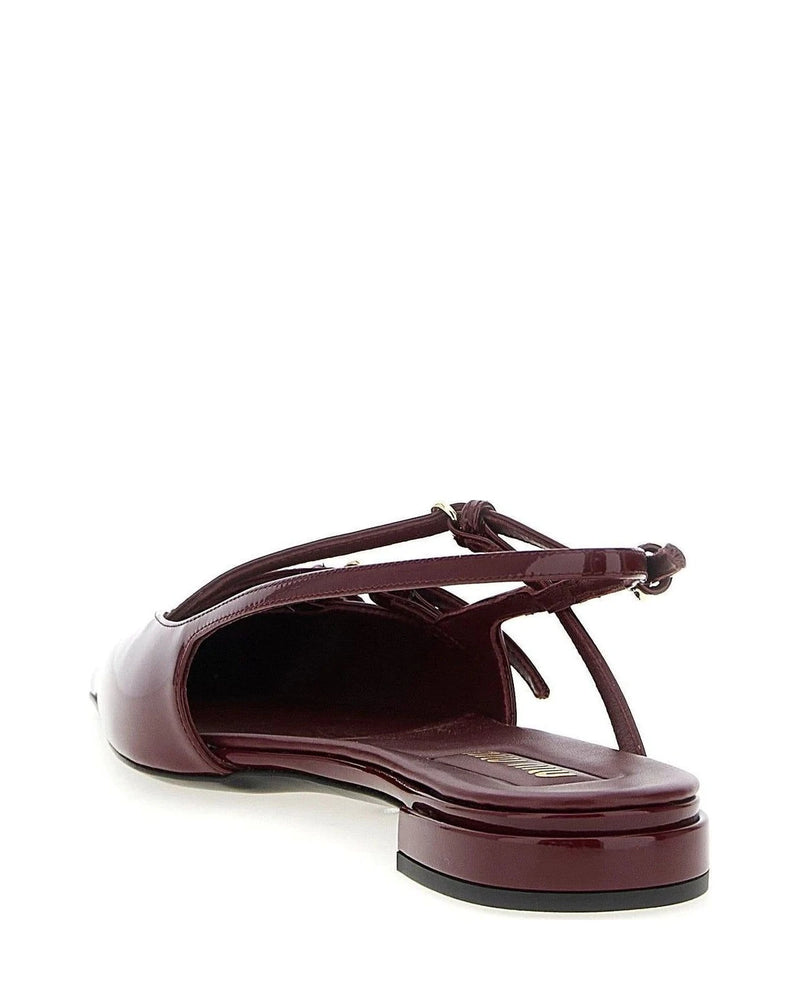 Miu Miu Ballet Flats in red, Calfskin Leather — view 3