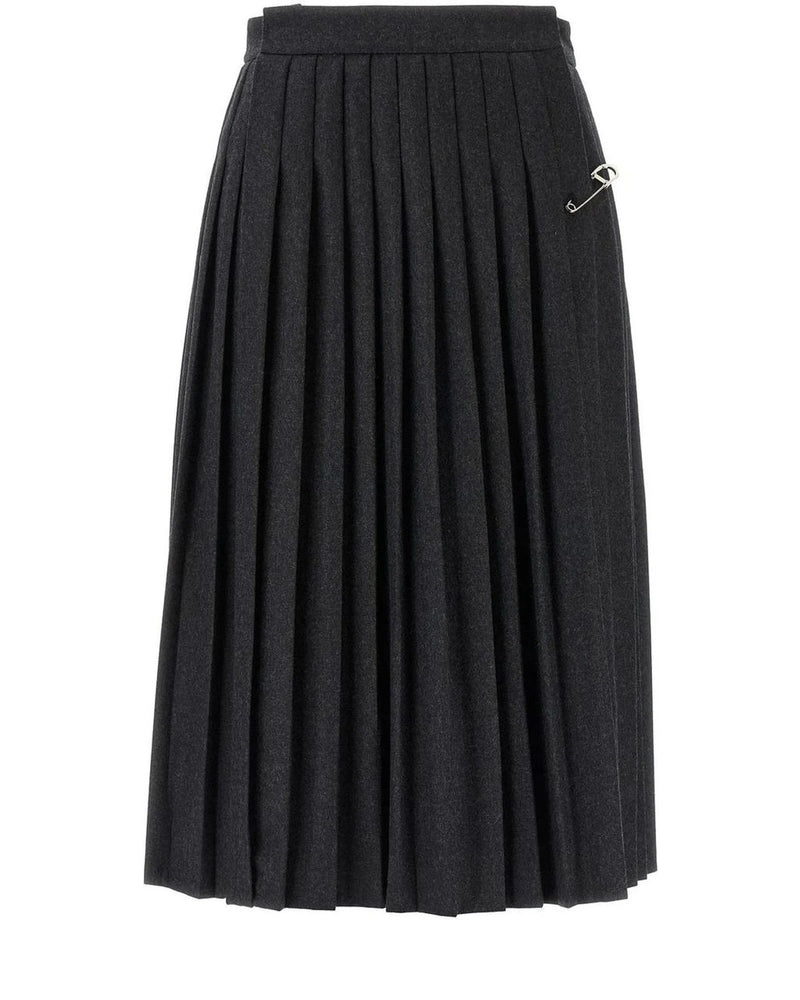 Prada Skirt in gray, Virgin Wool