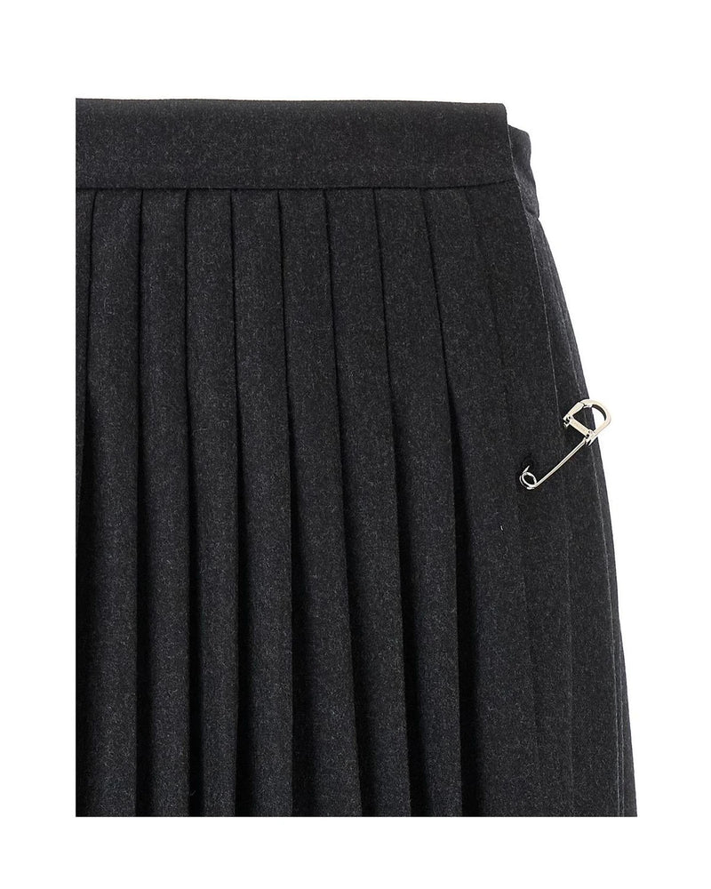 Prada Skirt in gray, Virgin Wool — view 3