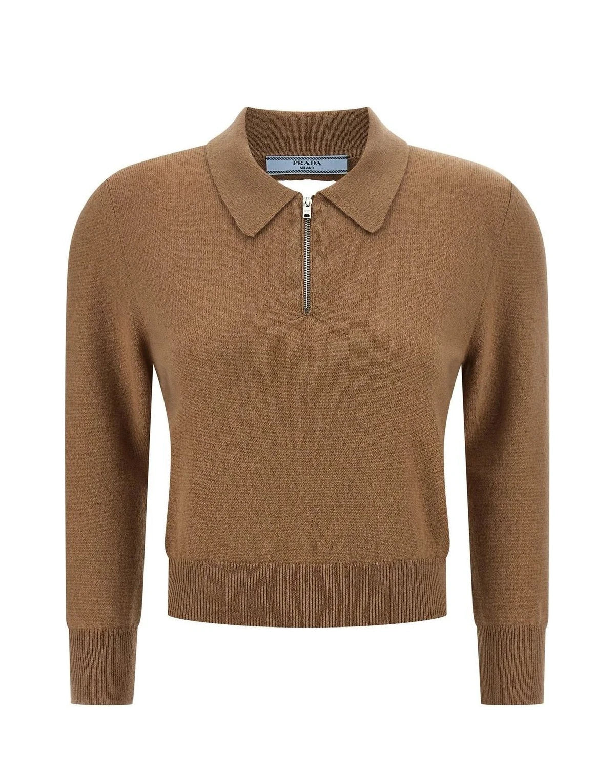 Prada Beige Cashmere Polo
