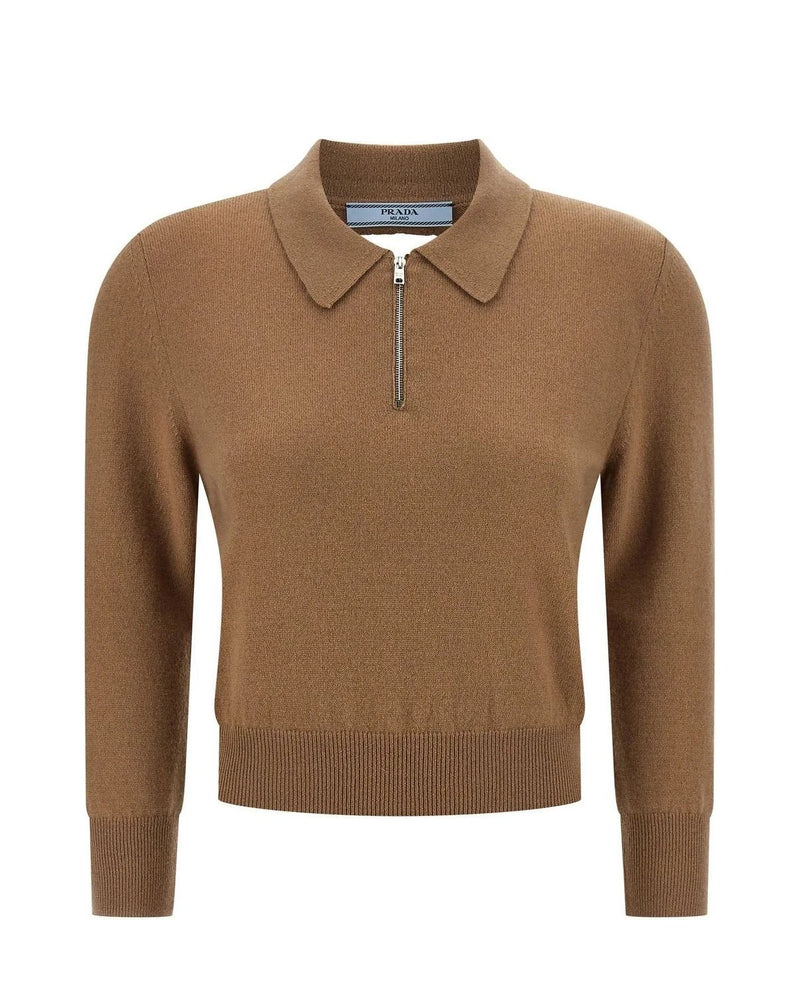 Prada Polo in beige, Cashmere