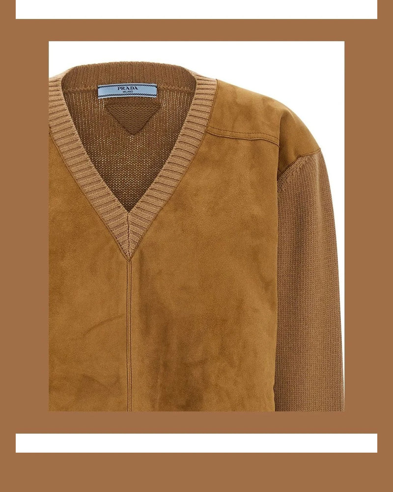 Prada Sweater in brown, Virgin Wool — view 3