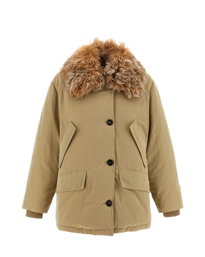 Prada Overcoat in beige, Cotton