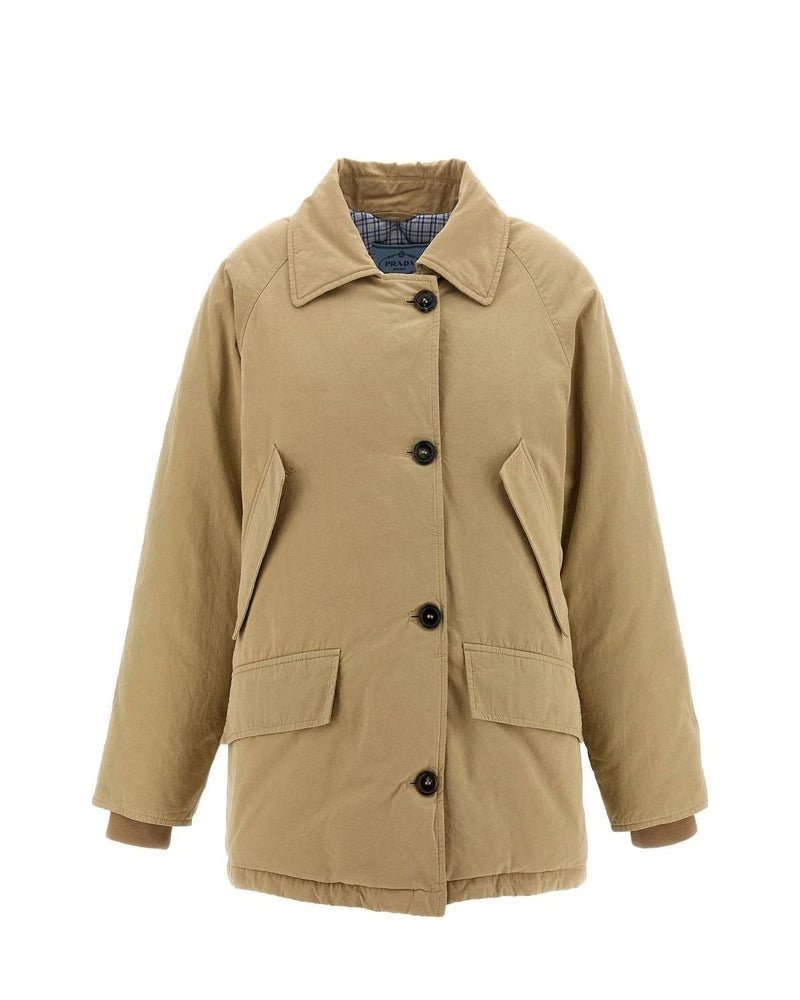 Prada Overcoat in beige, Cotton — view 2