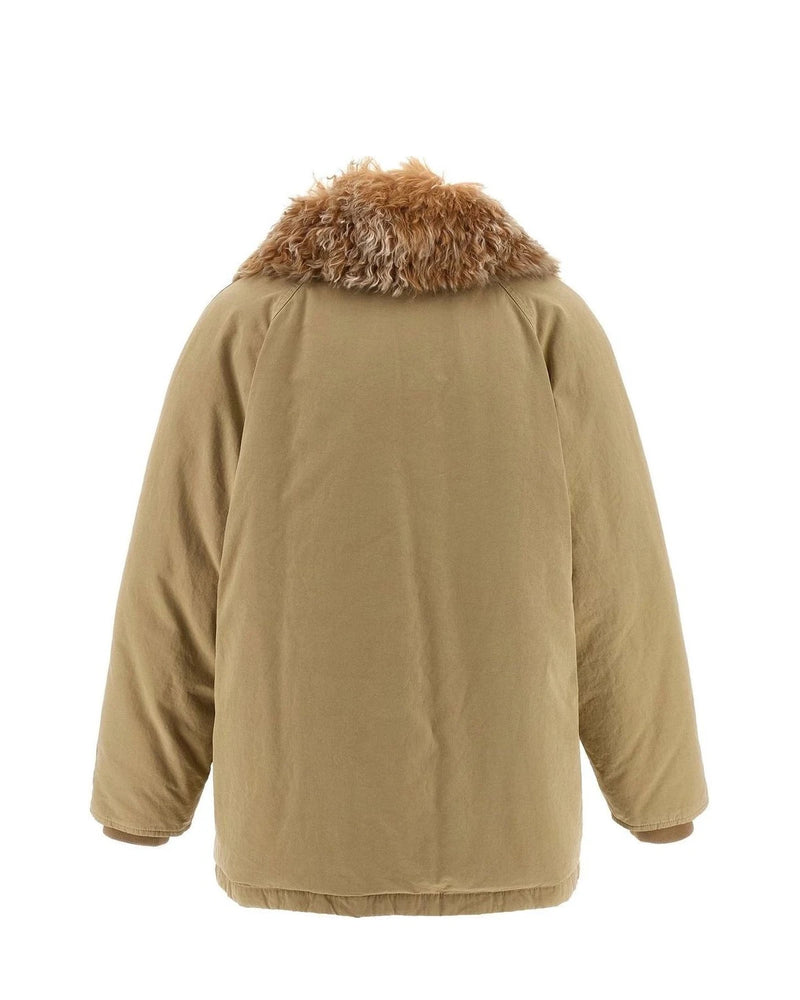 Prada Overcoat in beige, Cotton — view 3