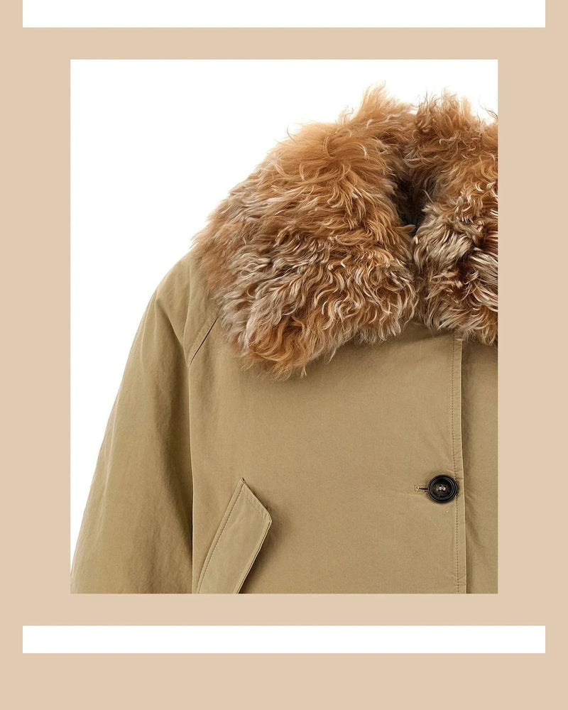 Prada Overcoat in beige, Cotton — view 4