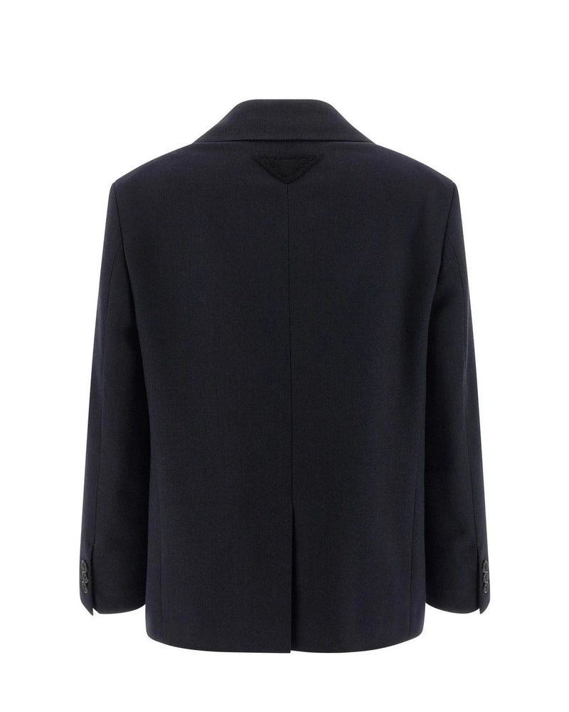 Prada Blazer in navy, Virgin Wool — view 2
