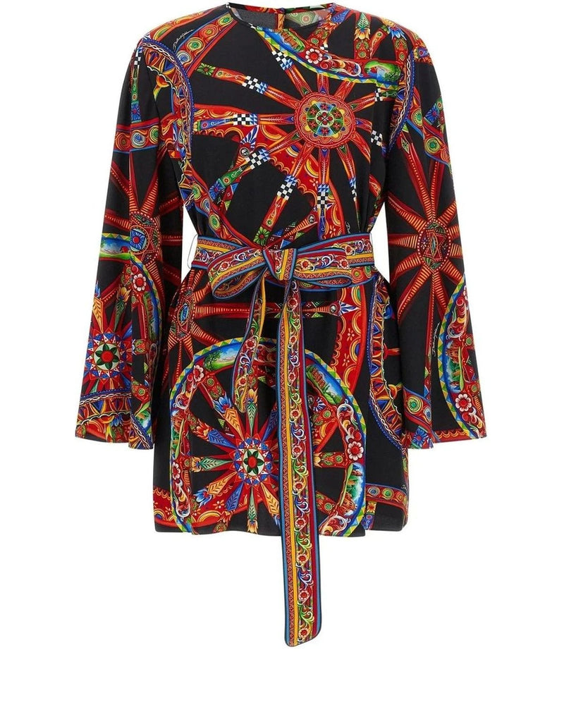 Dolce & Gabbana Dresse in multicolor, Silk