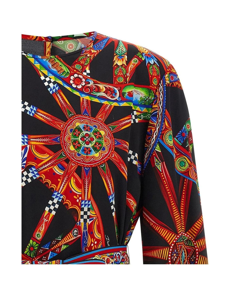 Dolce & Gabbana Dresse in multicolor, Silk — view 3