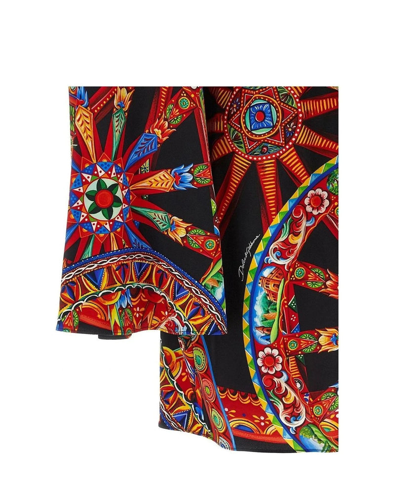 Dolce & Gabbana Dresse in multicolor, Silk — view 4
