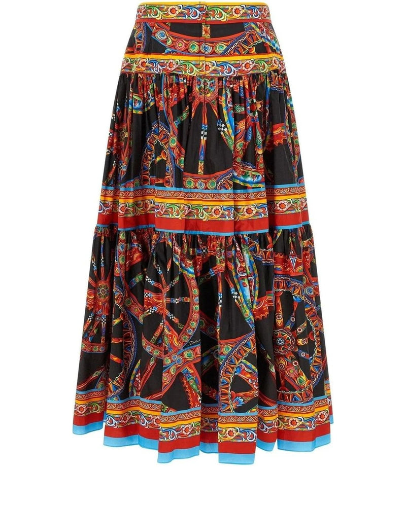 Dolce & Gabbana Skirt in multicolor, Cotton — view 2