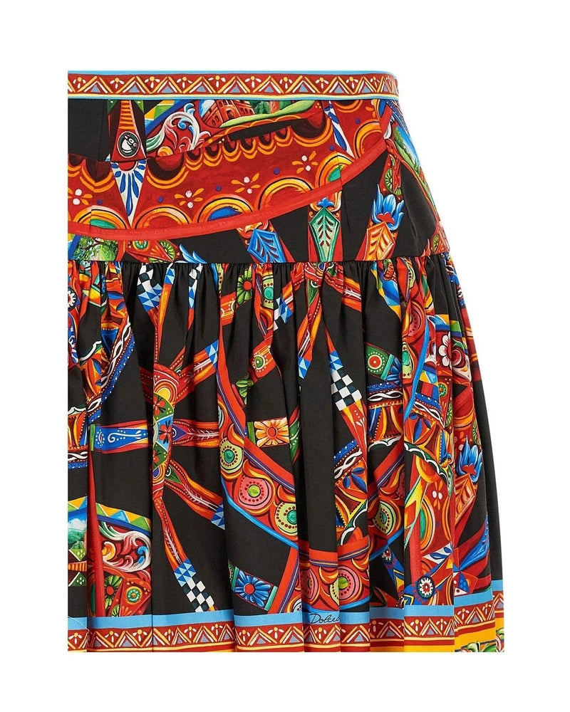 Dolce & Gabbana Skirt in multicolor, Cotton — view 3