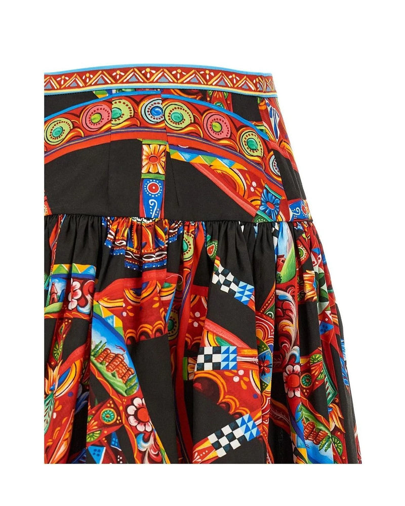 Dolce & Gabbana Skirt in multicolor, Cotton — view 4