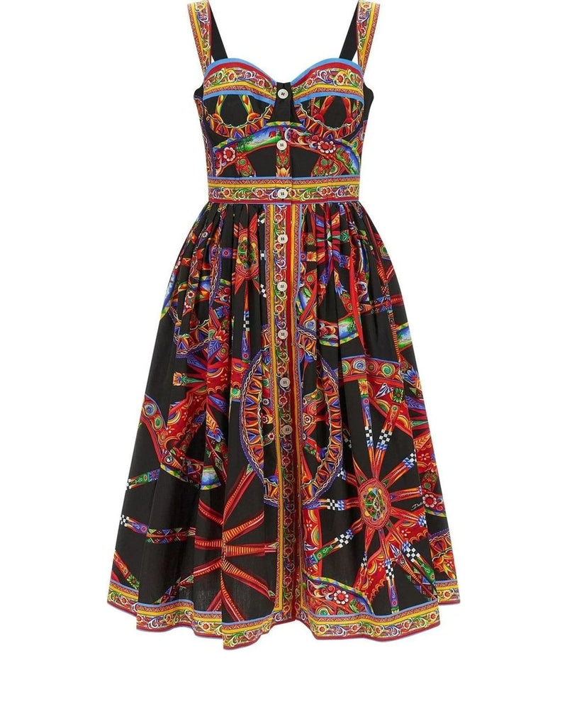 Dolce & Gabbana Dresse in multicolor, Cotton