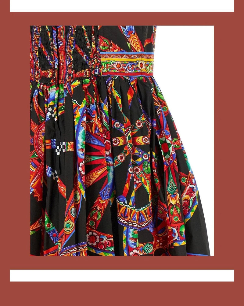 Dolce & Gabbana Dresse in multicolor, Cotton — view 4
