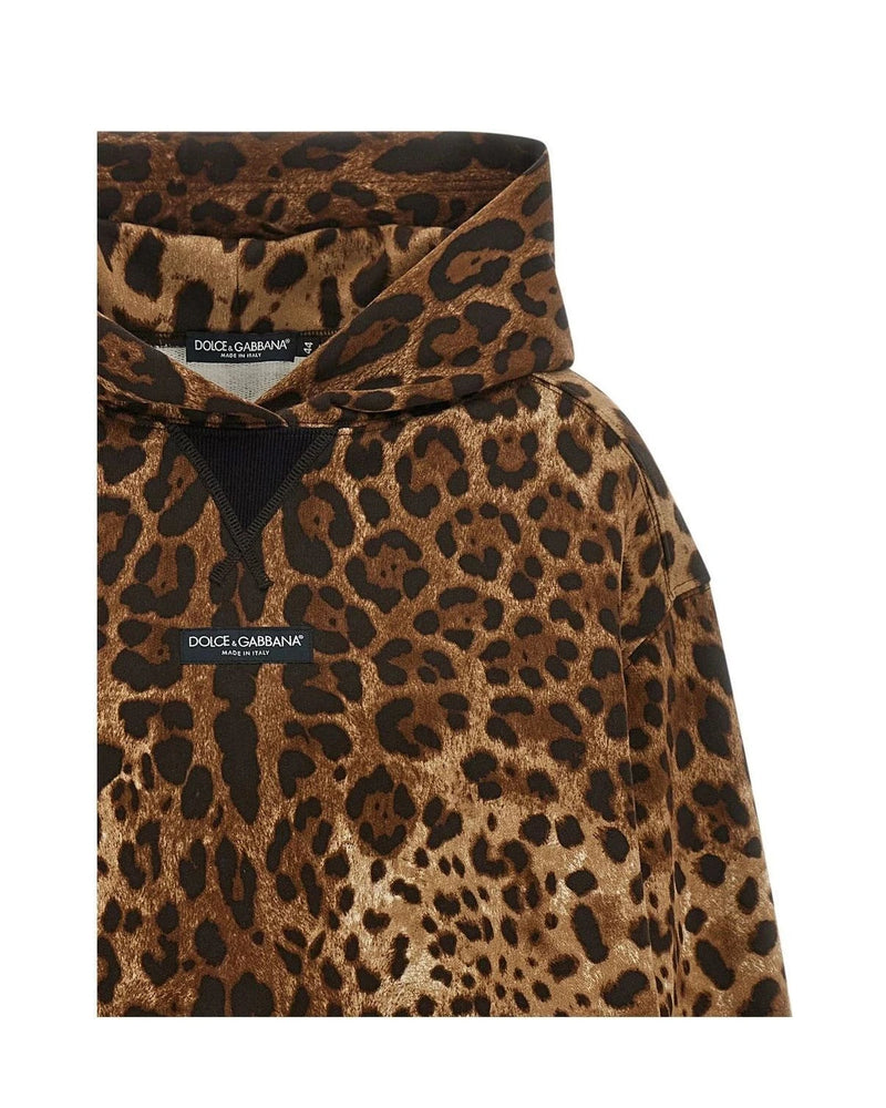 Dolce & Gabbana Hoodie in brown, Cotton — view 3