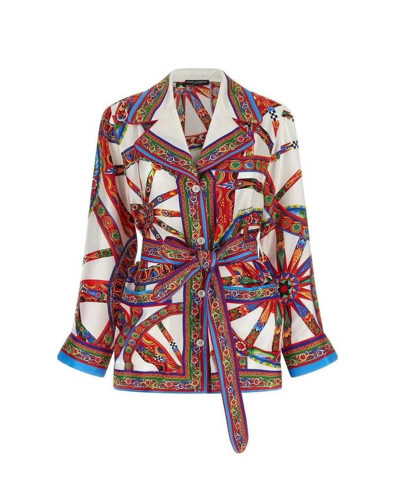 Dolce & Gabbana Blouse in multicolor, Silk