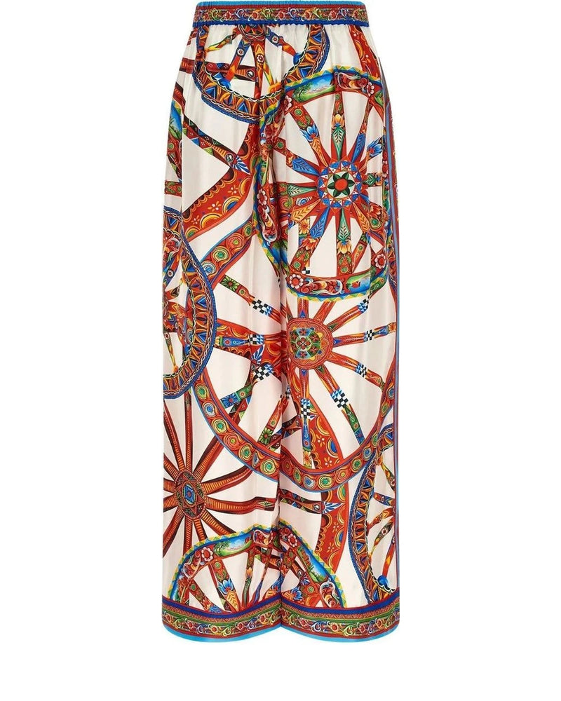 Dolce & Gabbana Palazzo Pant in multicolor, Silk — view 2