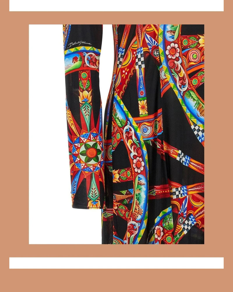 Dolce & Gabbana Dresse in multicolor, Viscose — view 4