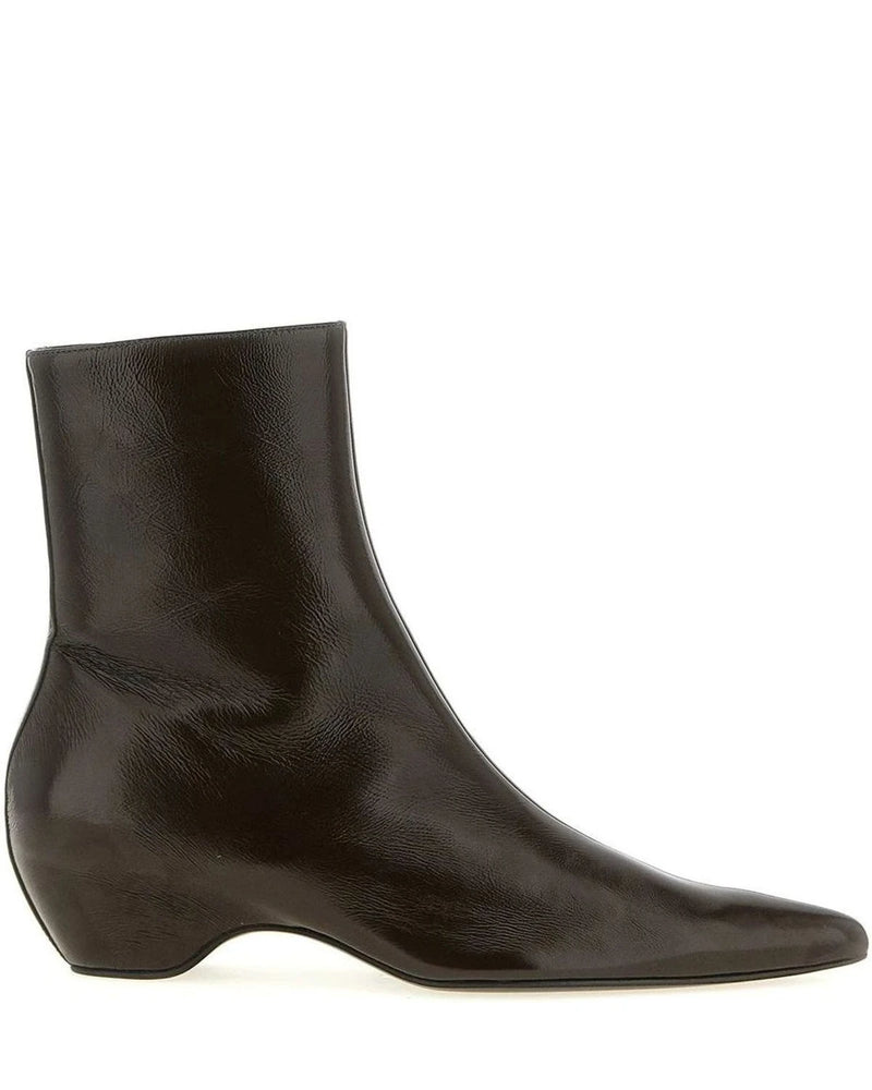 Khaite Ankle Boots in brown, Calfskin Leather