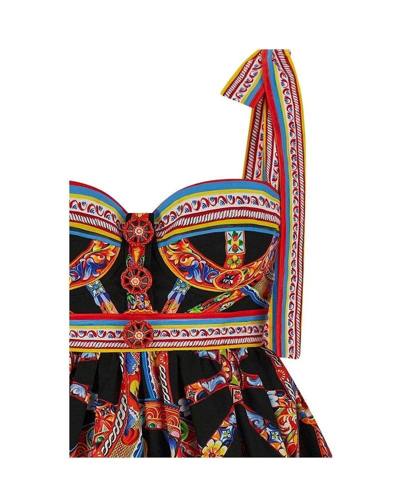 Dolce & Gabbana Dresse in multicolor, Cotton — view 3