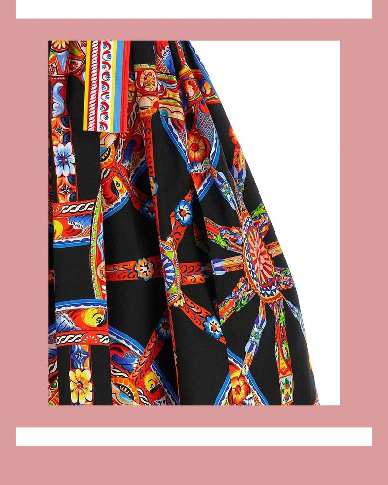 Dolce & Gabbana Dresse in multicolor, Cotton — view 4