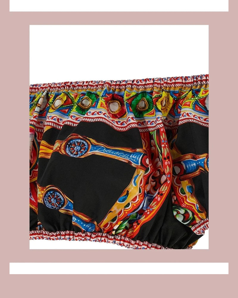 Dolce & Gabbana Blouse in multicolor, Cotton — view 4
