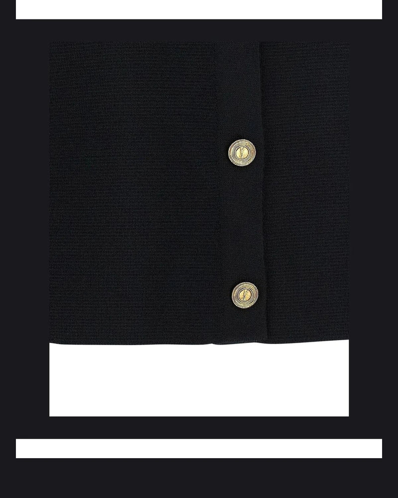 Saint Laurent Cardigan in black, Wool — view 4