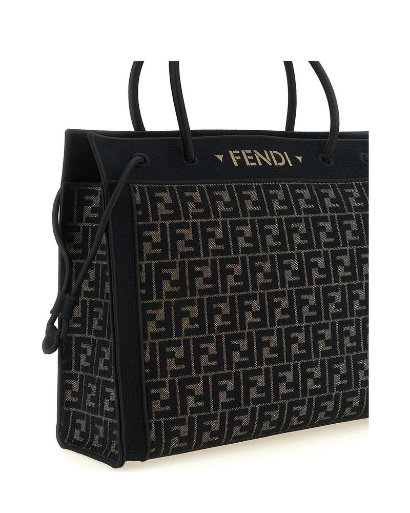 Fendi Tote Bag in brown, Cotton — view 3