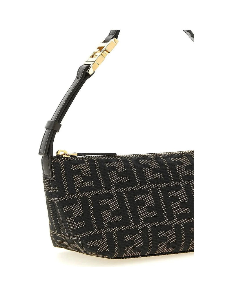 Fendi Shoulder Bag in brown, Polyester — view 3
