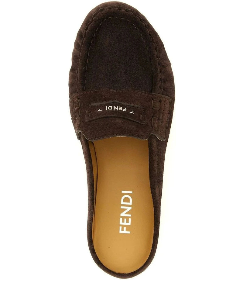 Fendi Loafers in brown, Calfskin Leather — view 4