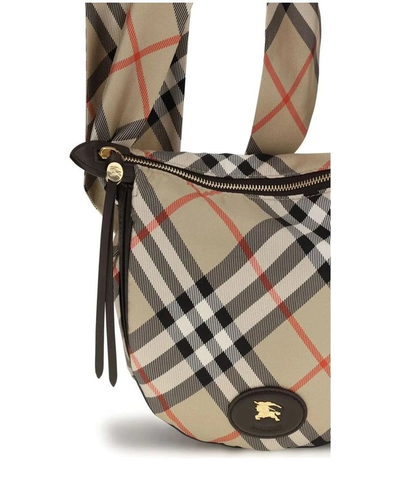 Burberry Shoulder Bag in beige, Silk — view 4