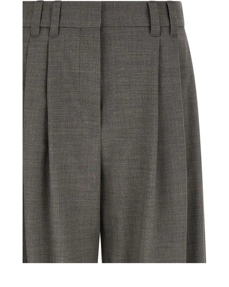Brunello Cucinelli Trouser in gray, Virgin Wool — view 3