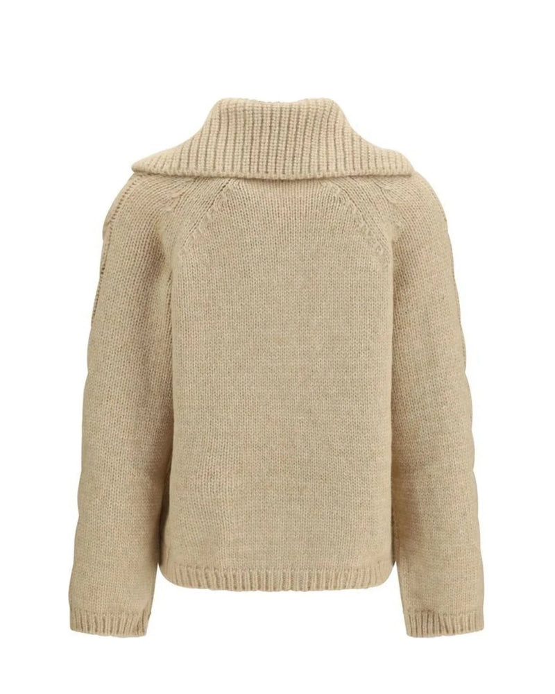 Moncler Cardigan in beige, Alpaca Vicugna — view 2