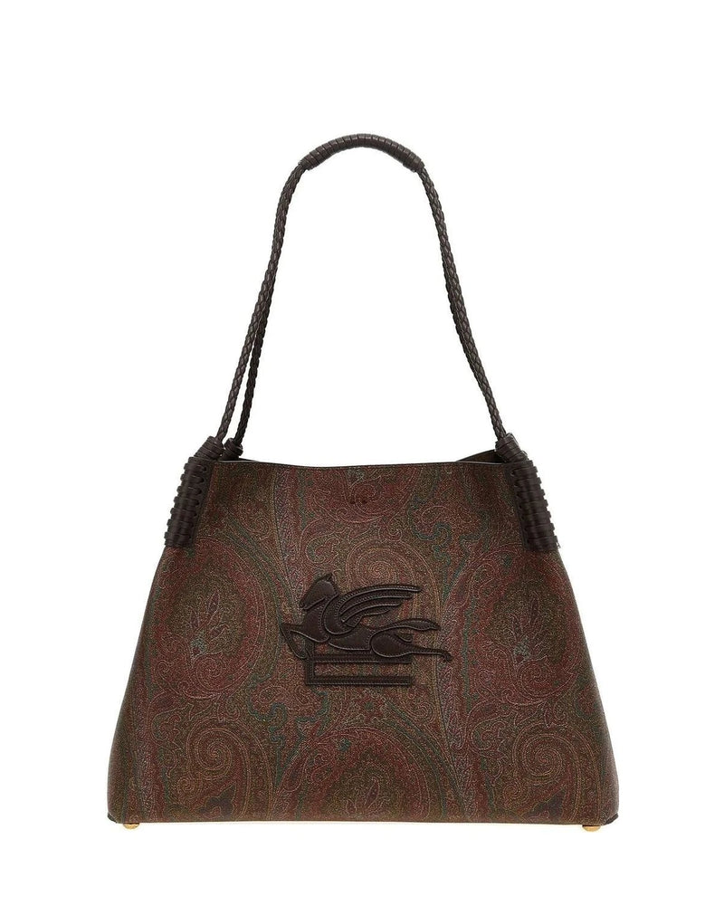 Etro Shoulder Bag in brown, Cotton