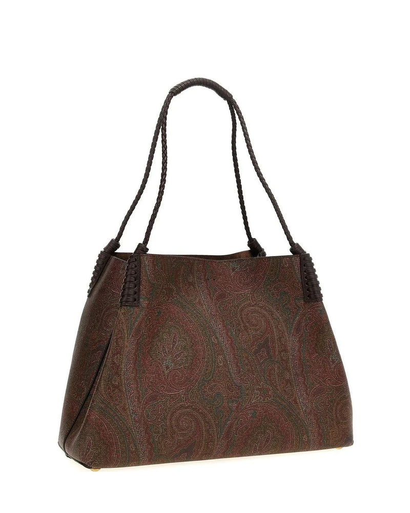 Etro Shoulder Bag in brown, Cotton — view 2