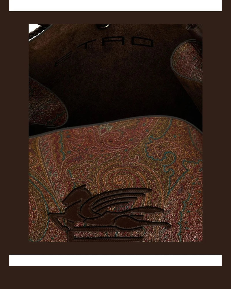 Etro Shoulder Bag in brown, Cotton — view 4