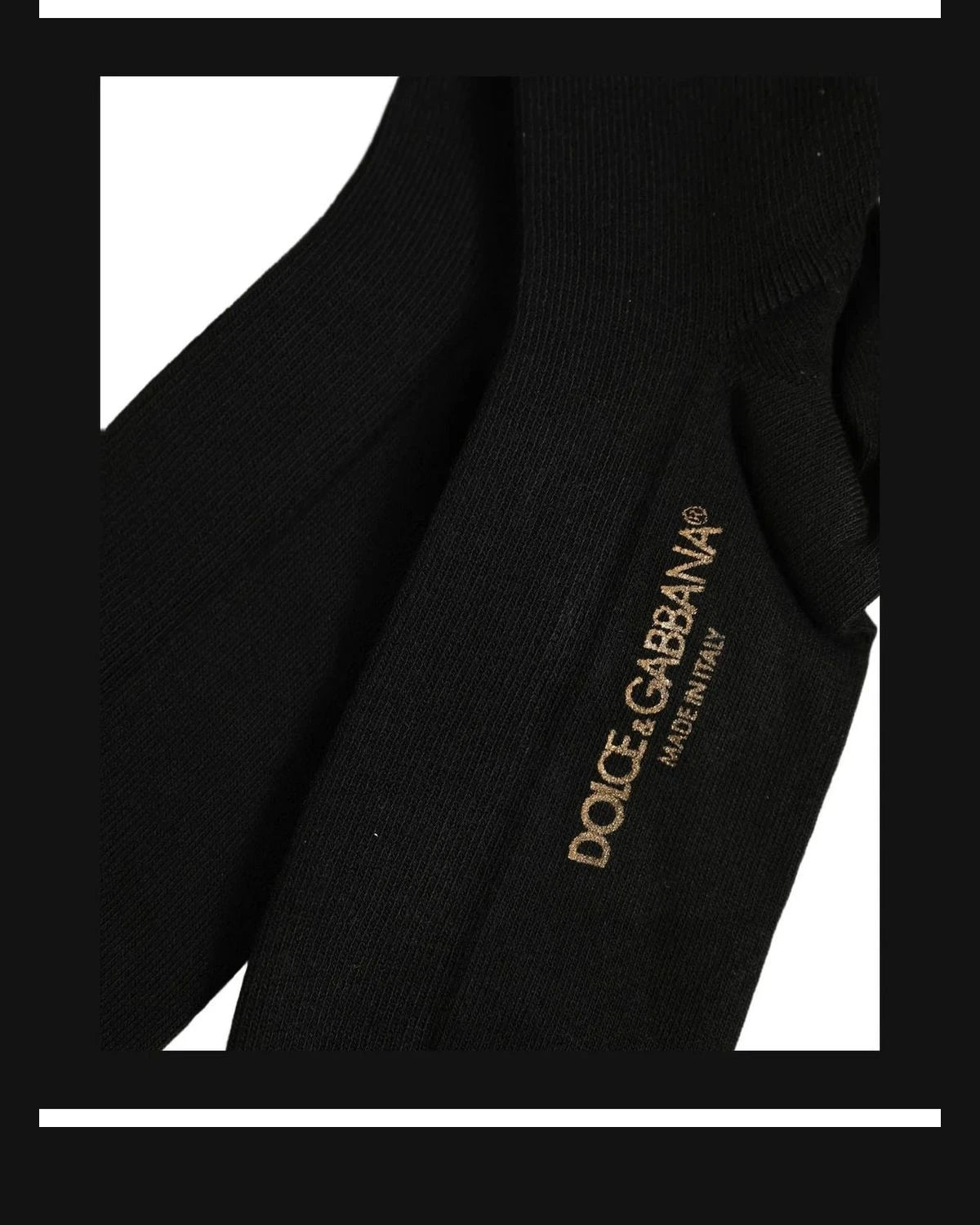 Dolce & Gabbana Accessory Black Knee Sock